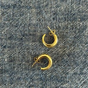 PAVOI 14k gold plated hoops